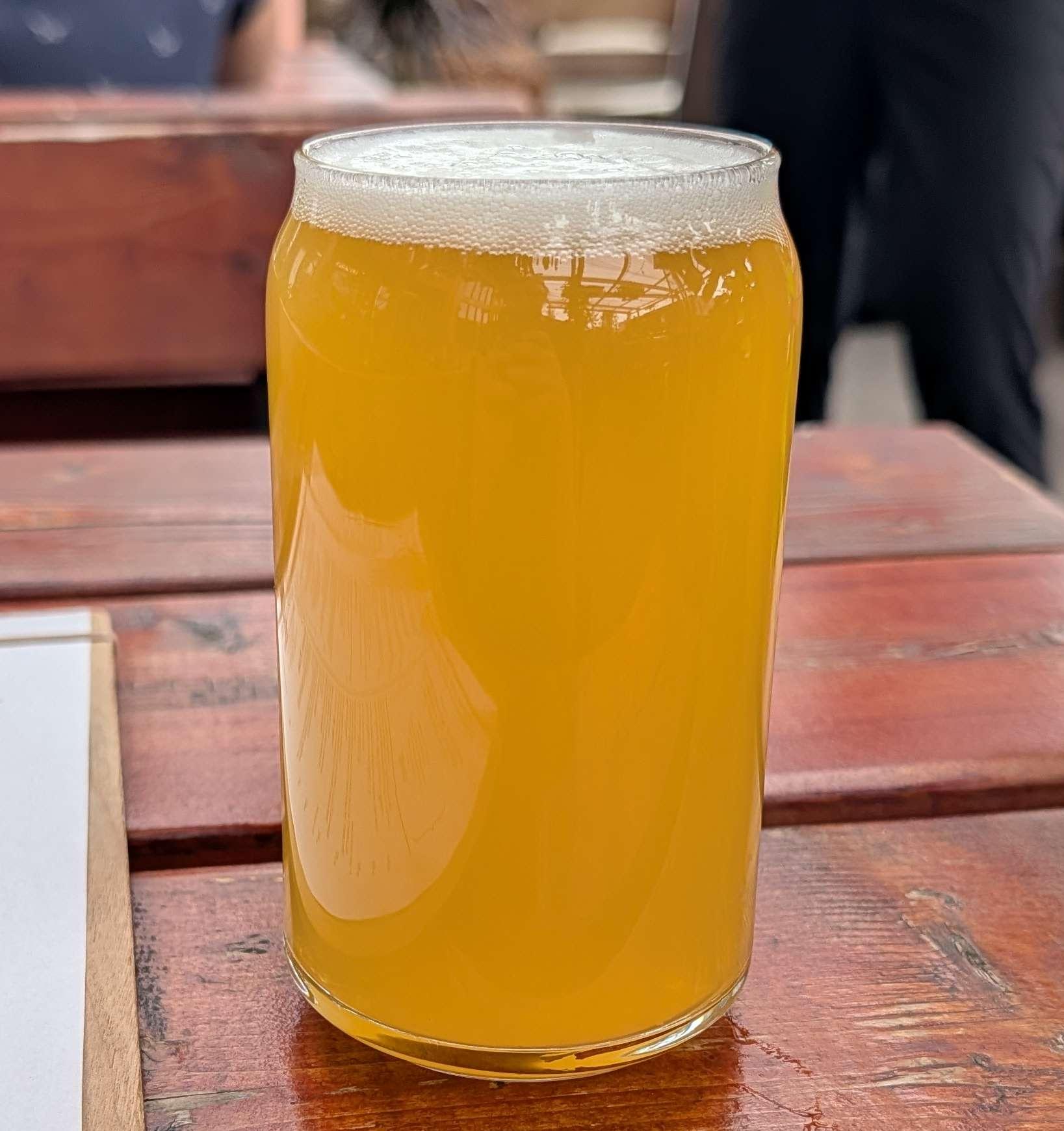 beer on a patio