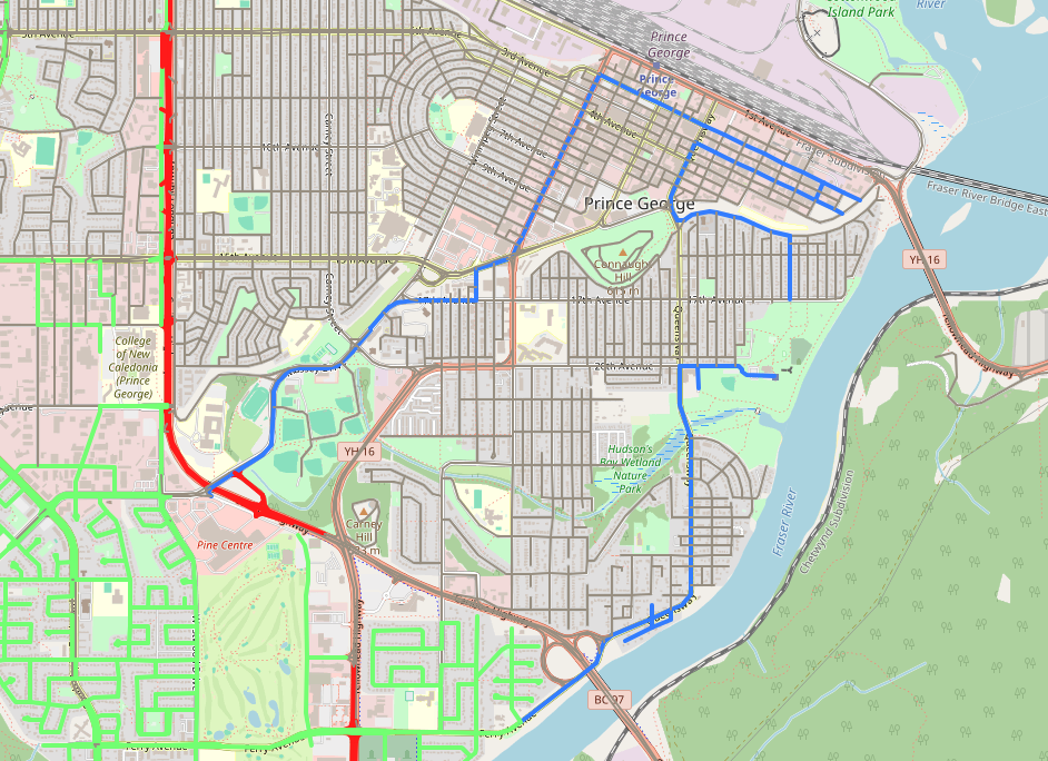 Walking progress map for July 1, 2026
