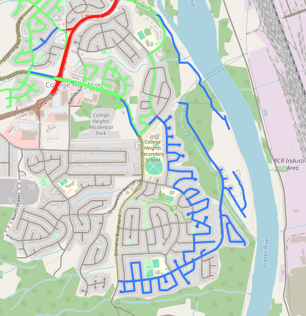 Walking progress map for July 2, 2026