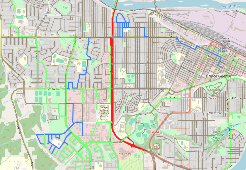 Walking progress map for July 3, 2026
