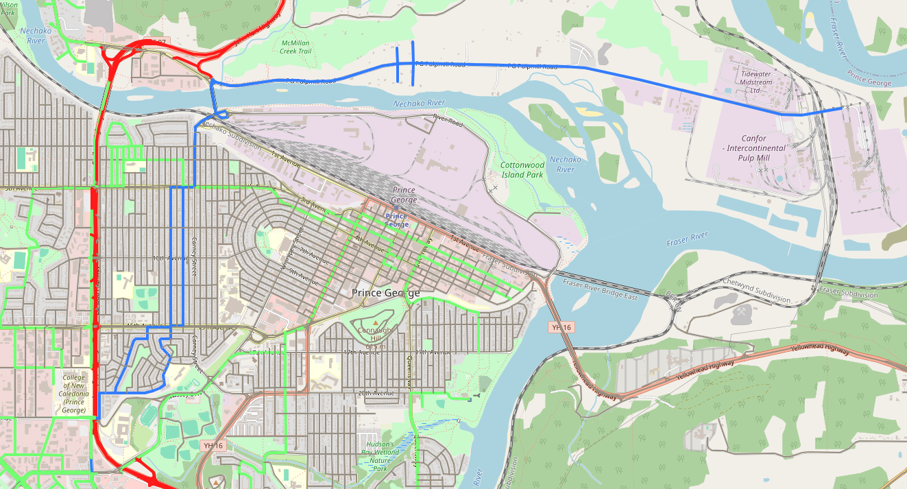 Walking progress map for July 25, 2026
