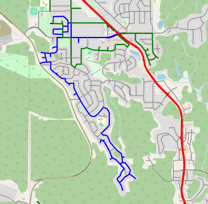 Walking progress map for August 3, 2026